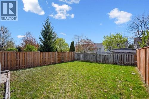 View of fenced backyard - 47 Mccurdy Road, Guelph, ON 