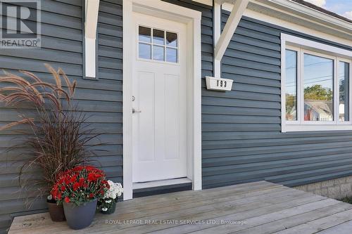 Front Porch with Beautiful New Door - 193 Rutherford Avenue, Peterborough, ON 