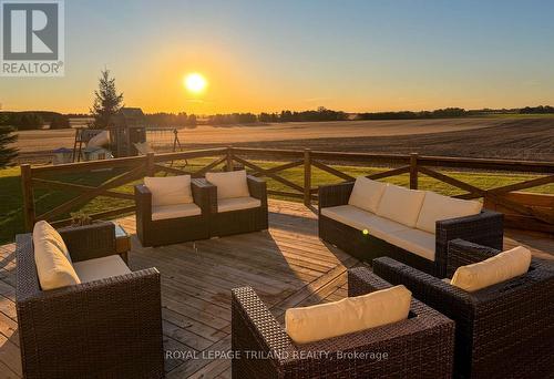Large deck perfect for those golden sunsets - 11688 Charlton Drive, Middlesex Centre, ON 