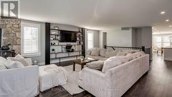 Living room with a wood burning stove - 