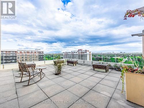 Large private south facing garden terrace - 1102 - 2800 Warden Avenue, Toronto, ON 