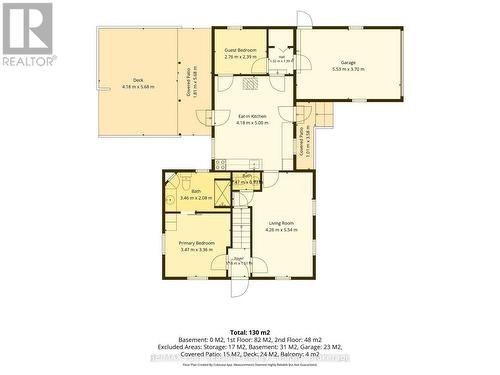All measurements approximate. For layout purposes - 573 Bricker Street, Saugeen Shores, ON 