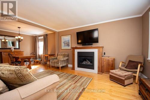 Living Room with Gas Fireplace - 445 Arndon Avenue, Peterborough (Otonabee Ward 1), ON 