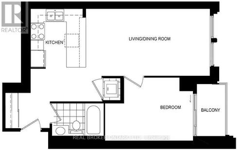 Floor Plan - 1311 - 628 Fleet Street, Toronto, ON 