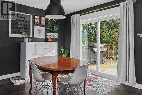 Dining Area with Patio Doors to 2 Tier Deck Area - 2 Red Oak Drive, Wasaga Beach, ON 