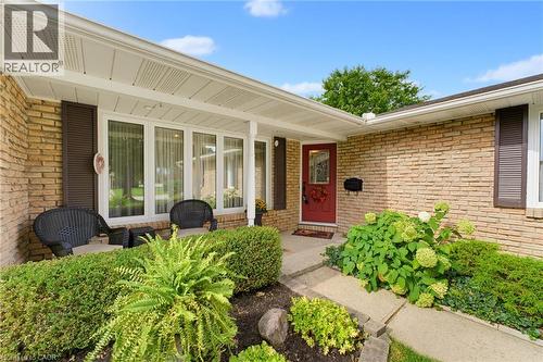 Brick exterior with white trim - 15 Mclaren Avenue N, Listowel, ON 