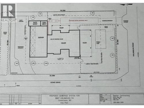 proposed build - 8997 Kalamalka Road Lot# 2, Coldstream, BC 