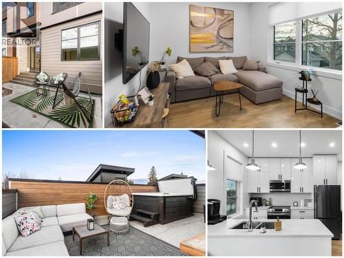 3 Bed TH Rooftop Patio Hot Tub 1 Car Garage South Pandosy - 745 Morrison Avenue Unit# 4, Kelowna, BC 