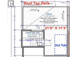 Rooftop Deck Patio with Hot Tub - 