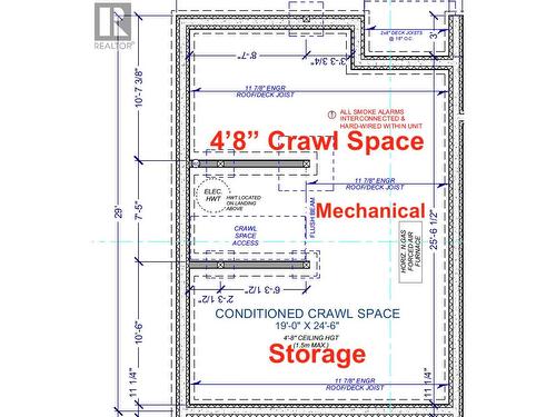4' 8"" High Crawl Space for Storage - 745 Morrison Avenue Unit# 4, Kelowna, BC 