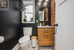 Exposed brick accent wall - 
