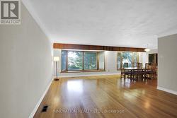 Very large & inviting living room/dining room area - 