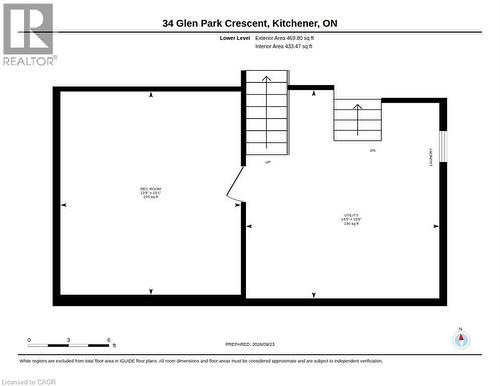 Lower Level - 34 Glen Park Crescent, Kitchener, ON 
