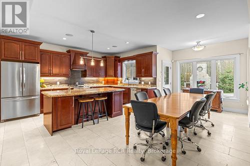 Open concept dining area - 758335 Girl Guide Road, Georgian Bluffs, ON 