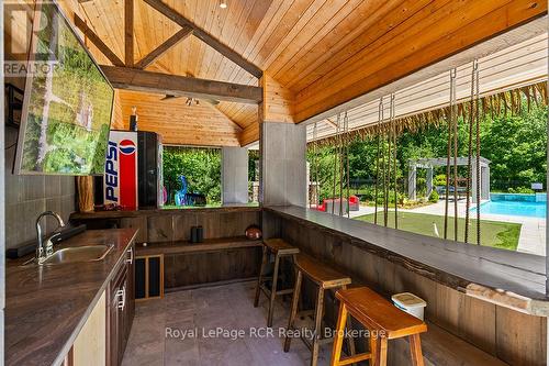 Bar area with live edge countertop - 758335 Girl Guide Road, Georgian Bluffs, ON 
