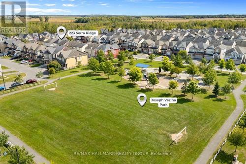 Aerial view showing home near Joseph Vézina Park - 223 Serra Ridge, Ottawa, ON 