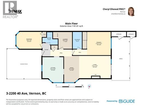 Covered Porch is Actually Carport - 2200 40 Avenue Unit# 3, Vernon, BC 