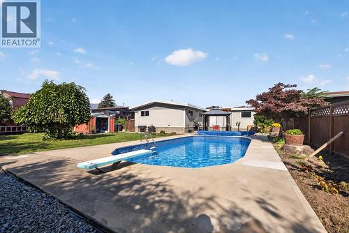 Digitally Altered - new liner to be installed asap. Grass under repair. - 1261 Lawson Avenue, Kelowna, BC 
