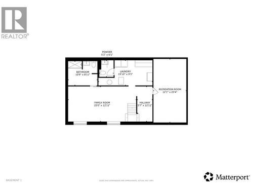 Basement - 1261 Lawson Avenue, Kelowna, BC 