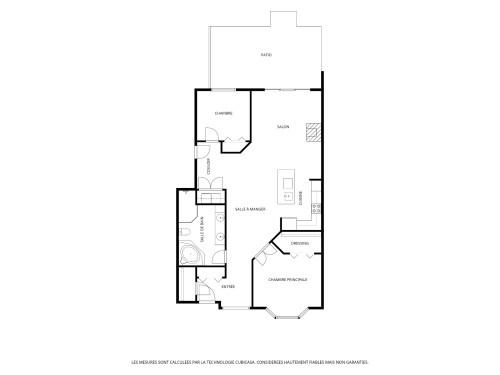 Plan (croquis) - 107-5730 Boul. Marie-Victorin, Brossard, QC 