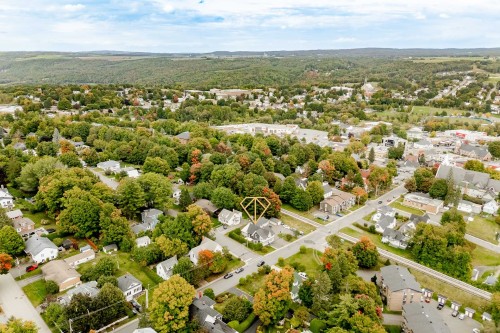 Photo aérienne - 169  - 179 Rue Court, Coaticook, QC 