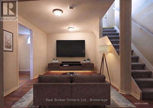 Basement Entertainment Area - Virtually Staged - 342 Fleming Drive, London East (East D), ON 