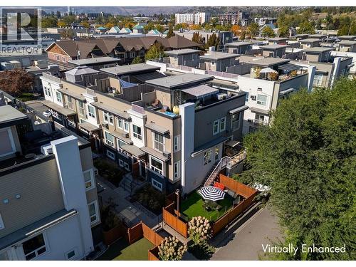 Aerial View of Home - Virtually enhanced to show possibilities - 1851 Ambrosi Road Unit# 11, Kelowna, BC 