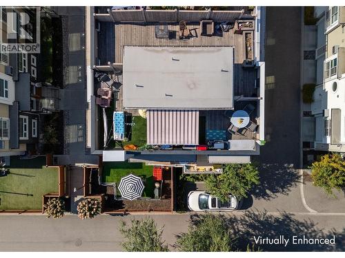 Aerial View of Home - Virtually enhanced to show possibilities - 1851 Ambrosi Road Unit# 11, Kelowna, BC 