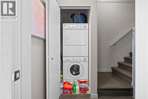 Laundry and Stairs to Rooftop Patio - 1851 Ambrosi Road Unit# 11, Kelowna, BC 