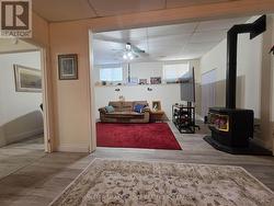 An L-shaped family room in the basement - 