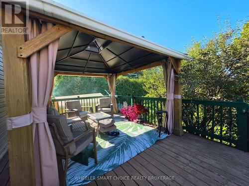 gazebo is included with curtains - 78 Maple Street, South Stormont, ON 