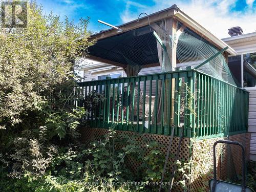 a view of the back deck - 78 Maple Street, South Stormont, ON 