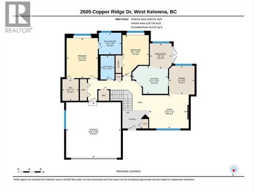 Main Floor.  Measurements to be satisfied by buyer - 2605 Copper Ridge Drive, West Kelowna, BC 