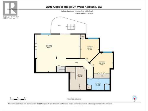 Lower floor.  Measurements to be satisfied by buyer - 2605 Copper Ridge Drive, West Kelowna, BC 