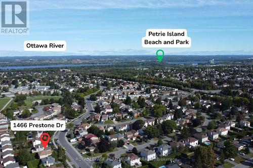 view NE toward Petrie Island - 1466 Prestone Drive, Ottawa, ON 
