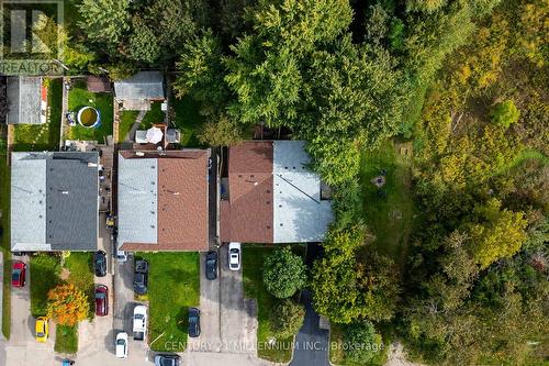 Aerial: top-down view of the lot - 139 Town Line, Orangeville, ON 