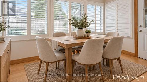 virtually staged dining room - 45 Grove Street W, Barrie, ON 