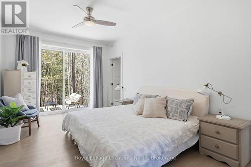 Primary bedroom with private deck - 66 Gordon Crescent, Meaford, ON 