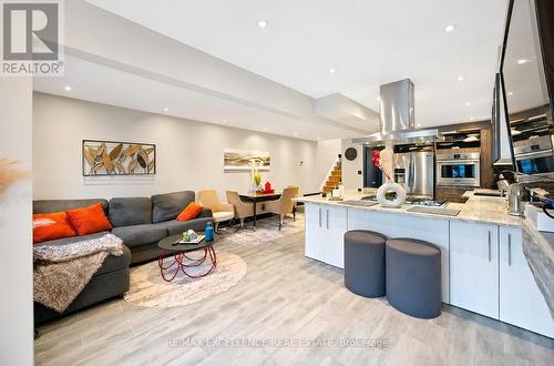 Living area & Dining Area - 20 Manett Crescent, Brampton, ON 