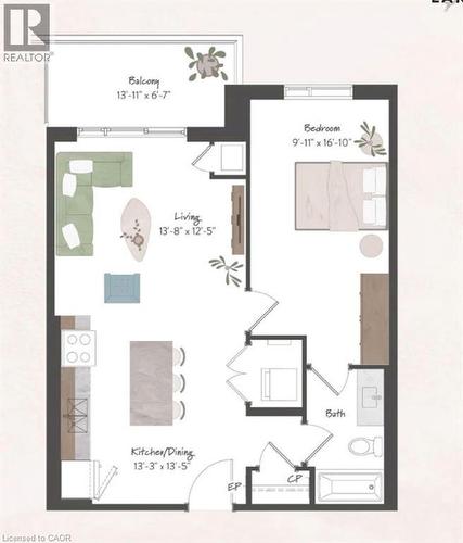 525 NEW DUNDEE Road Unit# 809 , Kitchener, Ontario N2P 0K8 2