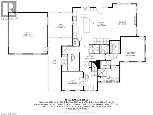 Main level floor plan - 59 Decou Road, Simcoe, ON 