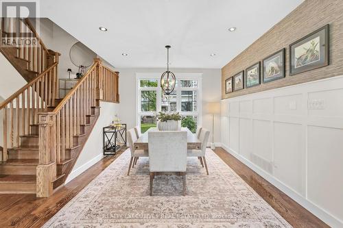 Architectural Wall details & elegant lighting - 534 St Lawrence Street, North Dundas, ON 
