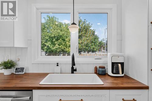 Farmhouse style sink overlooking backyard - 181 Wellington Street, Carleton Place, ON 