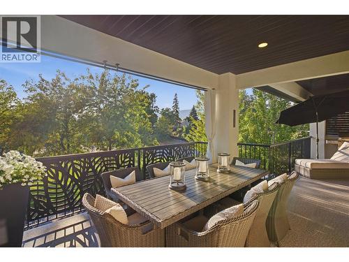 Deck off the Kitchen and Living room - 1675 Willow Crescent Unit# 3 Lot# 3, Kelowna, BC 