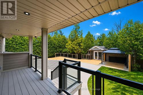 Composite Deck with Glass Panels - 1601 Venetia Drive, Oakville, ON 