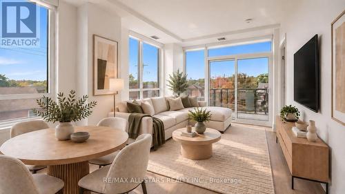 Virtually Staged for buyer visualization - 315 - 286 Main Street, Toronto, ON 
