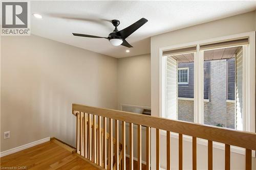 Hardwood flooring, recessed lighting, and a contemporary ceiling fan - 475 Beechwood Drive Unit# 4, Waterloo, ON 
