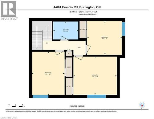 Second Level - 661 Francis Road Unit# 4, Burlington, ON 