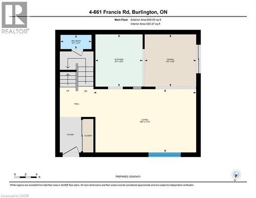 Main Level - 661 Francis Road Unit# 4, Burlington, ON 