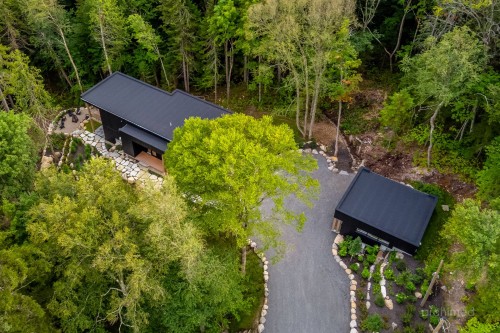 Aerial View - 44 Ch. Régimbald, Saint-Donat, QC 